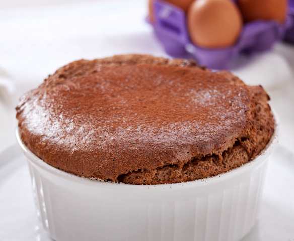 Soufflé al cioccolato extra fondente
