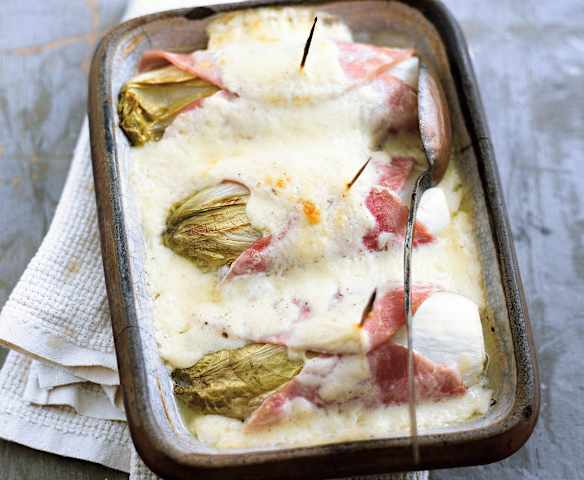 Endives au jambon gratinées au comté