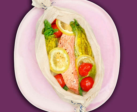 Lachs im Päckchen