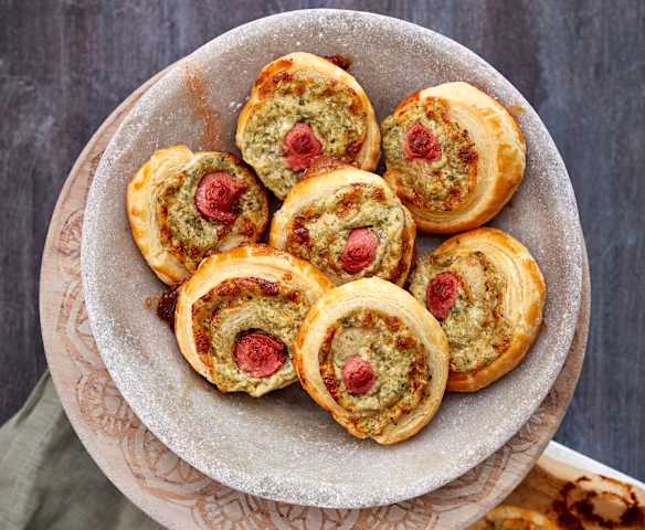 Käse-Blätterteig-Röllchen