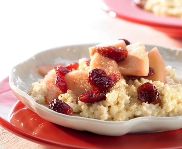 Apfel-Cranberry-Kompott mit Bulgur