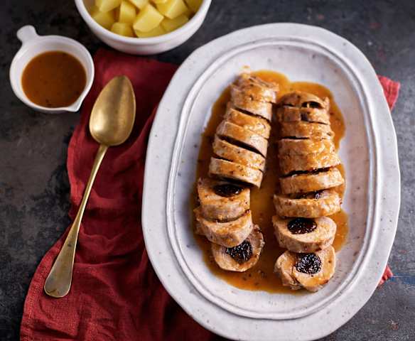 Filet mignon de porc farci aux pruneaux