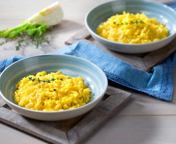 Risotto finocchi e zafferano