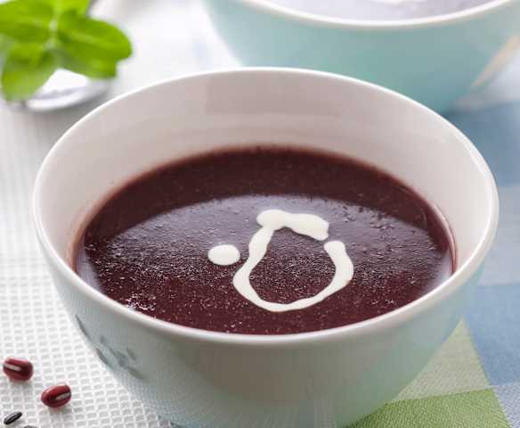 紫米紅豆糊