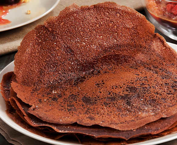 Masa de crêpes de chocolate
