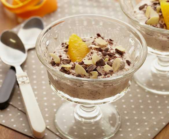 Stracciatello-mandlový dezert