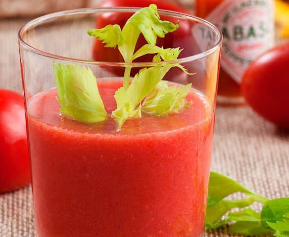 Zumo de tomate preparado