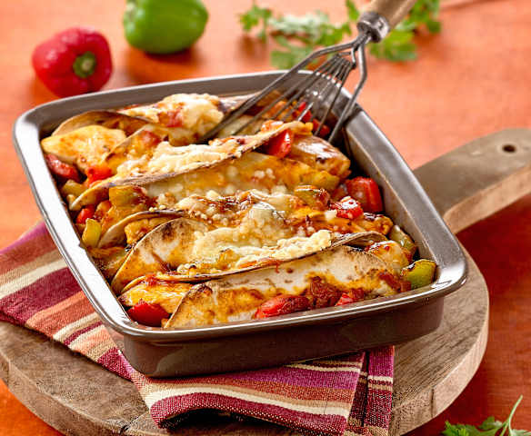 Enchiladas gratinées au poulet