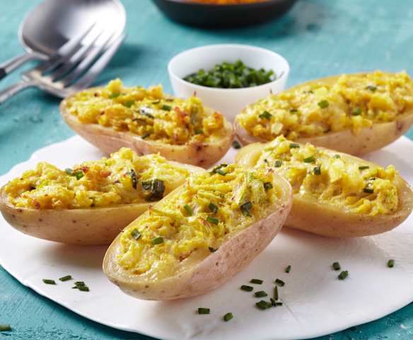 Pommes de terre épicées dans leur peau