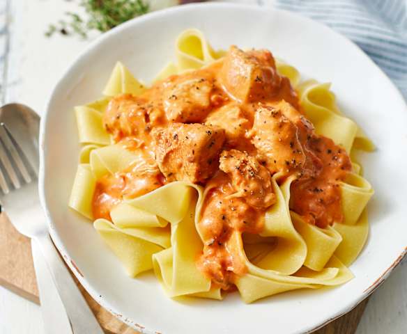 Hähnchen-Tomaten-Ragout mit Gin