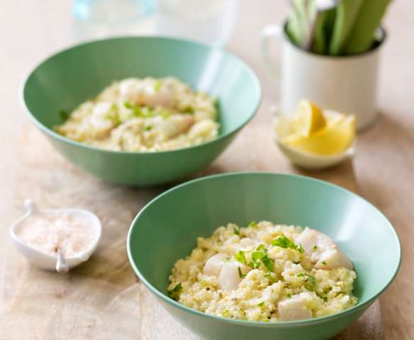 White fish and lemon risotto