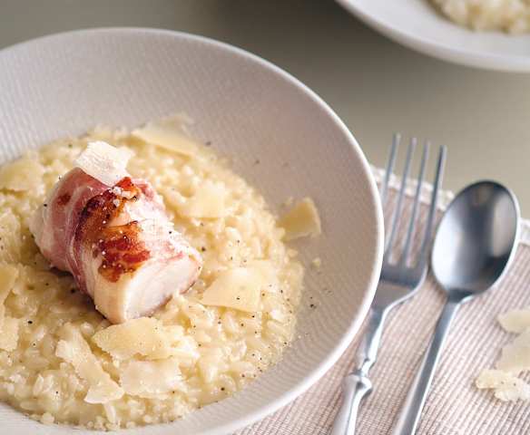 Risotto lotte et lard Risotto lotte et lard