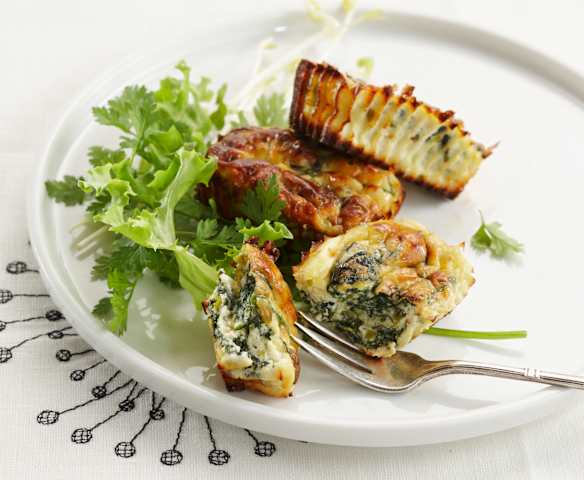 Spinat-Pistazien-Flans