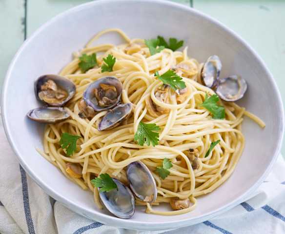 Linguini com amêijoa