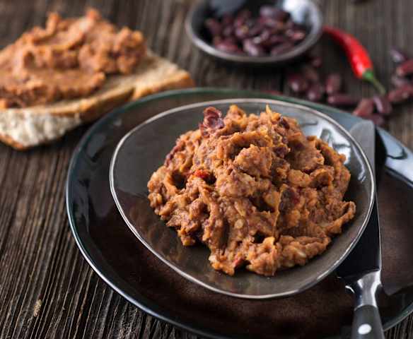 Feuriger Bohnenaufstrich (vegan)