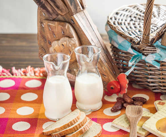 Yogurt liquido all'arancia e miele