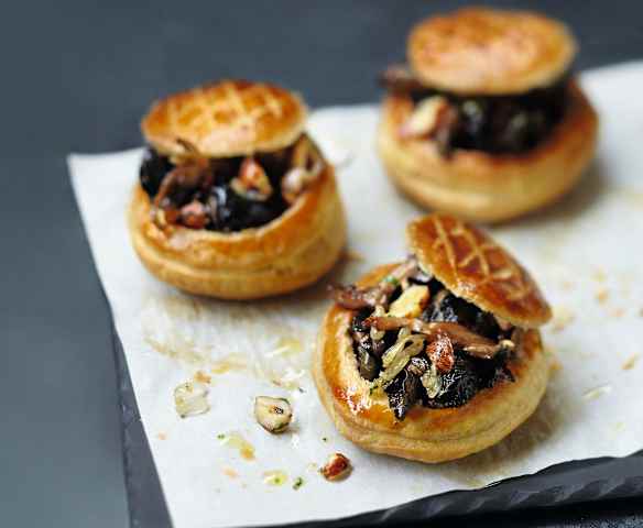 Feuilletés d'escargots aux pleurotes