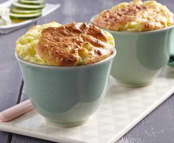 Soufflé aux courgettes et au gorgonzola