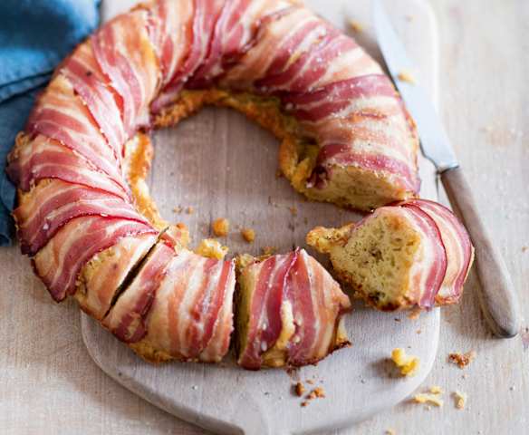 Couronne-cake au lard fumé