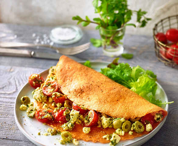 Tomaten-Bulgur-Pfannkuchen