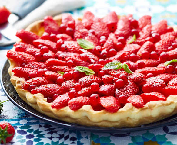 Tarte aux fruits rouges et mascarpone