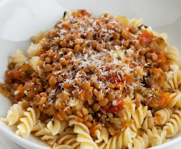 Boloñesa de lentejas