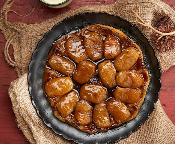 Apple Tarte Tatin with Crème Anglaise