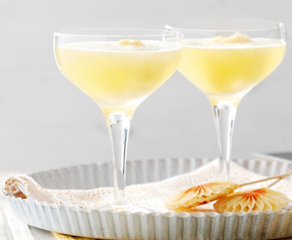 Orange Sorbet with Sparkling Wine