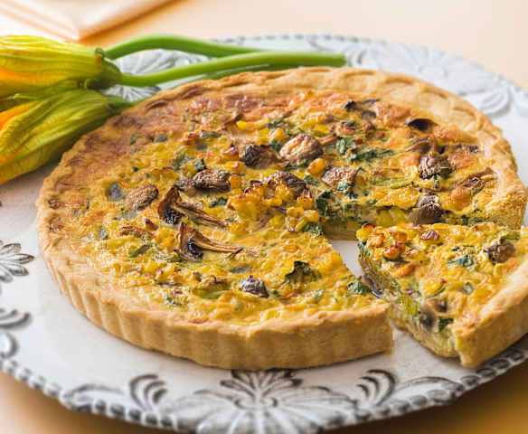 Quiche de flor de calabaza