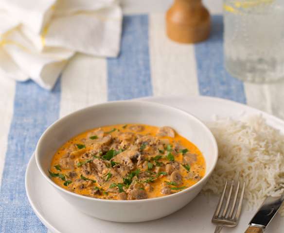 Stroganow z pieczarek