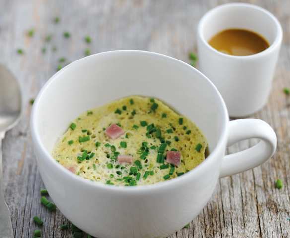 Quiche na caneca Quiche na caneca