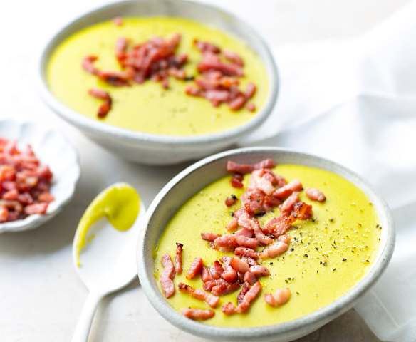 Soupe de pois cassés au lait de coco