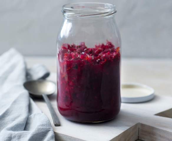 Fermented beetroot and apple salsa Fermented beetroot and apple salsa