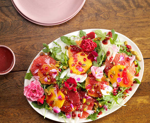 Citrus Salad with Beet Vinaigrette