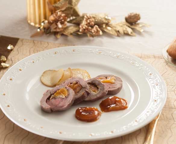 Magrets de pato con peras