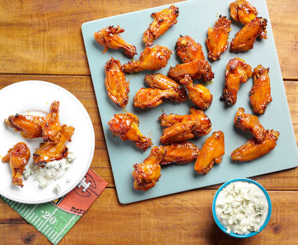 Bourbon-Glazed Chicken Wings