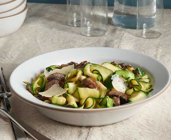 Cheesy Zucchini Pappardelle
