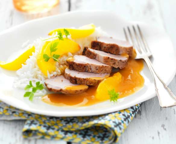 Filet mignon aux nectarines