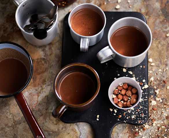 Chocolate quente de avelã