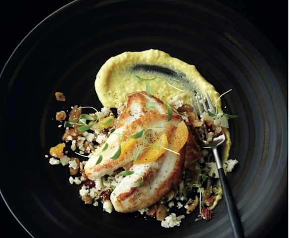 John Dory with cauliflower couscous and corn purée (Mark Southon)