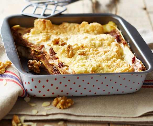 Lasagne pomme-pruneau et fruits secs