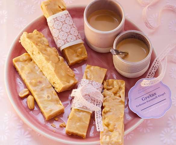 Erdnuss-Karamell-Riegel