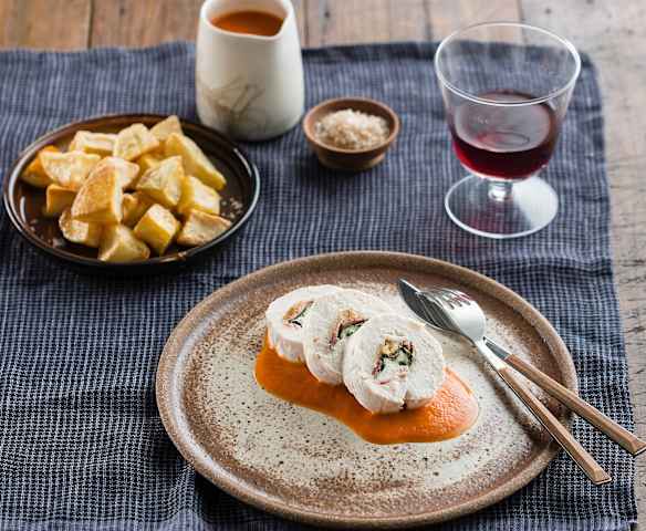 Inside-out chicken parmigiana