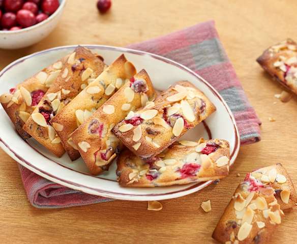 Les financiers aux canneberges