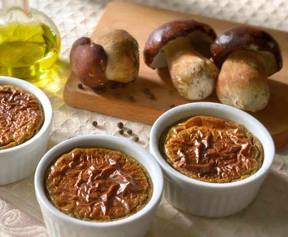 Flan di funghi porcini