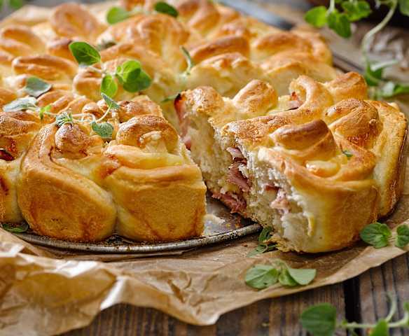 Slaný koláč chryzantéma