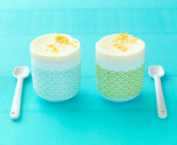 Soufflé glacé à la pêche