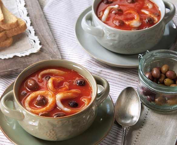 Anelli di totano in umido