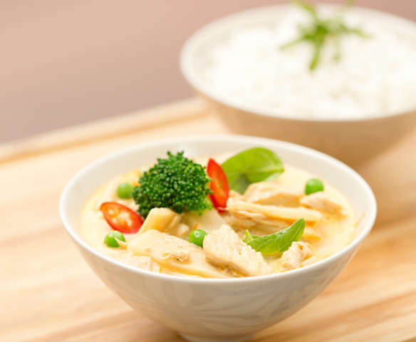 Thai red chicken curry