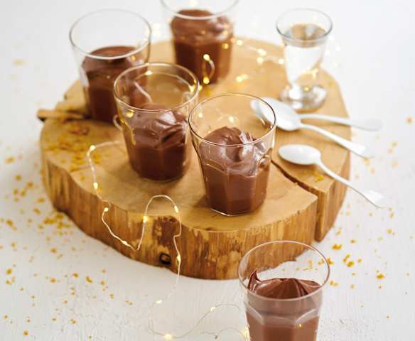 Mousse de chocolate com laranja